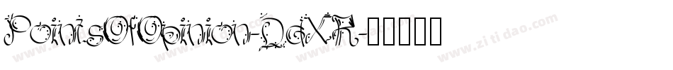 PointsOfOpinion-DdXR字体转换