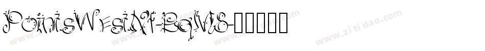 PointsWestNf-BqM8字体转换