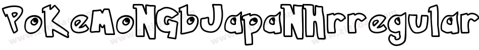 PokemonGbJapanHrregular-Bq93字体转换