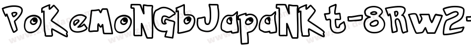 PokemonGbJapanKt-8Rw2字体转换