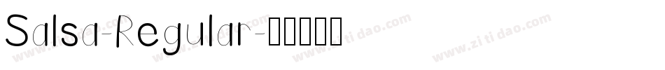 Salsa-Regular字体转换