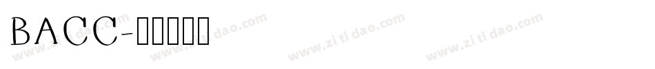 BACC字体转换
