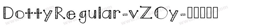DottyRegular-vZOy字体转换