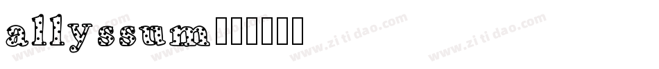 allyssum字体转换