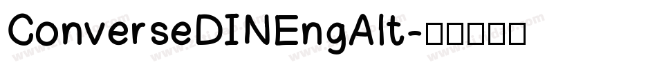 ConverseDINEngAlt字体转换