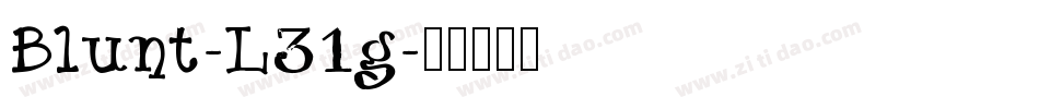 Blunt-L31g字体转换