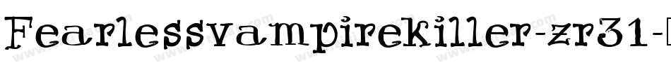 Fearlessvampirekiller-zr31字体转换