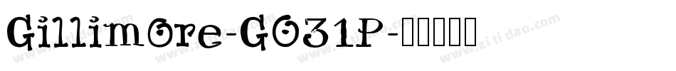 Gillimore-GO31P字体转换