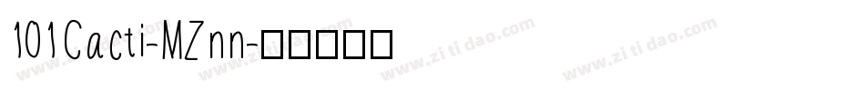 101Cacti-MZnn字体转换