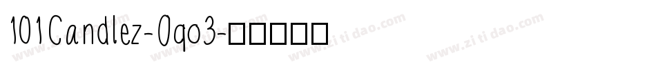 101Candlez-Oqo3字体转换