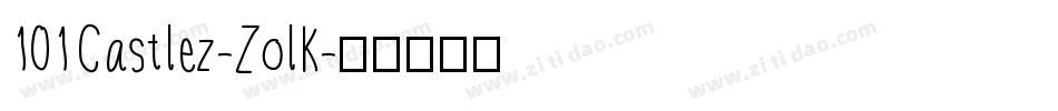 101Castlez-ZolK字体转换