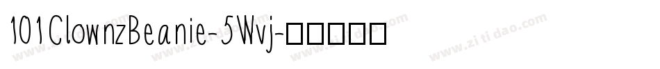 101ClownzBeanie-5Wvj字体转换