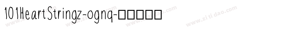 101HeartStringz-ognq字体转换