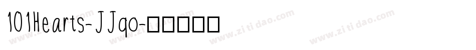 101Hearts-JJqo字体转换