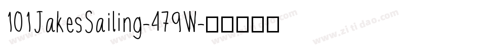 101JakesSailing-479W字体转换