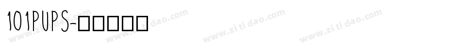 101PUPS字体转换