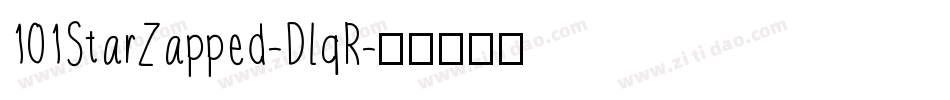 101StarZapped-DLqR字体转换