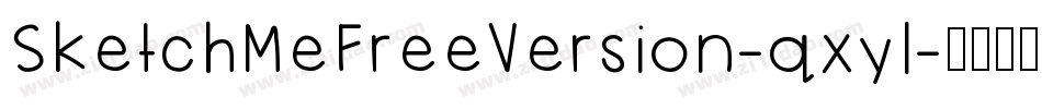 SketchMeFreeVersion-qxyl字体转换