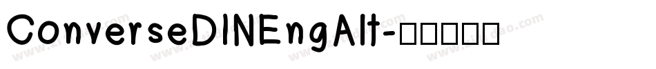 ConverseDINEngAlt字体转换