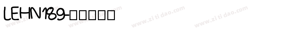 LEHN189字体转换