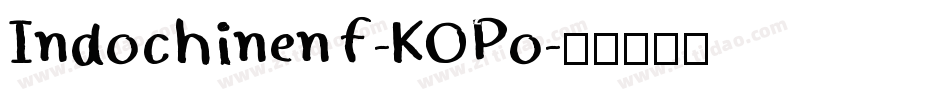 Indochinenf-KOPo字体转换
