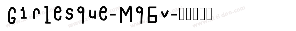 Girlesque-Mq6v字体转换