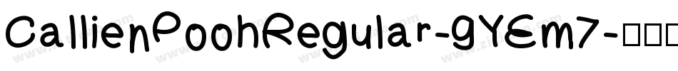 CallienPoohRegular-9YEm7字体转换