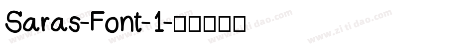 Saras-Font-1字体转换