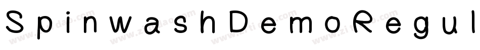 SpinwashDemoRegular-pXPy字体转换 SpinwashDemoRegular-pXPy字体转换