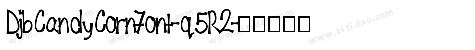 DjbCandyCornFont-q5R2字体转换
