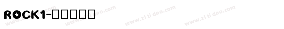 ROCK1字体转换