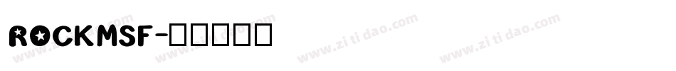 ROCKMSF字体转换
