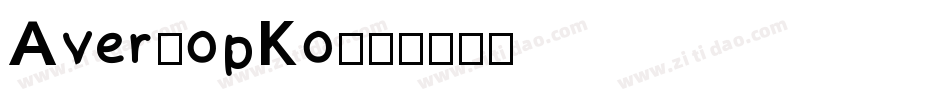 Aver-opKo字体转换
