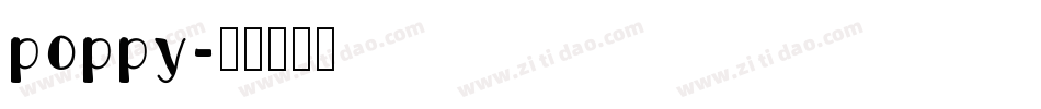 poppy字体转换