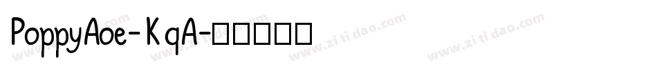 PoppyAoe-KqA字体转换