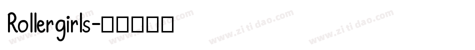 Rollergirls字体转换