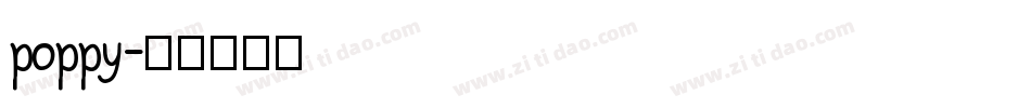 poppy字体转换