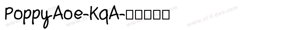 PoppyAoe-KqA字体转换