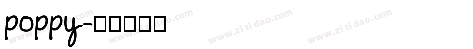 poppy字体转换