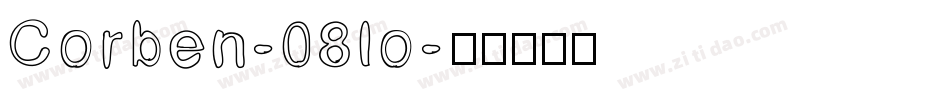 Corben-08lo字体转换