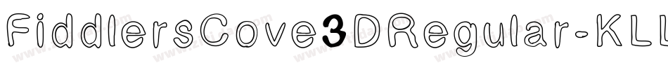 FiddlersCove3DRegular-KLLo字体转换