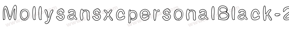 MollysansxcpersonalBlack-2wVe字体转换