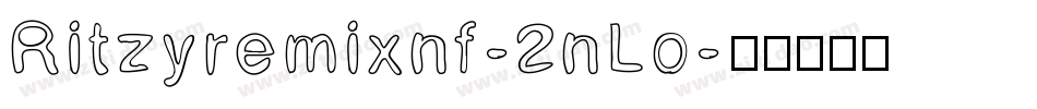 Ritzyremixnf-2nLo字体转换