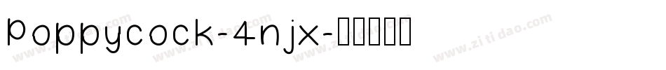 Poppycock-4njx字体转换