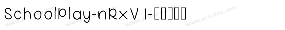 SchoolPlay-nRxV1字体转换