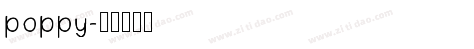 poppy字体转换