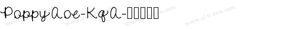 PoppyAoe-KqA字体转换