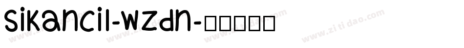 SiKancil-WZdn字体转换
