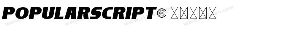 PopularScript字体转换