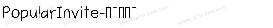 PopularInvite字体转换